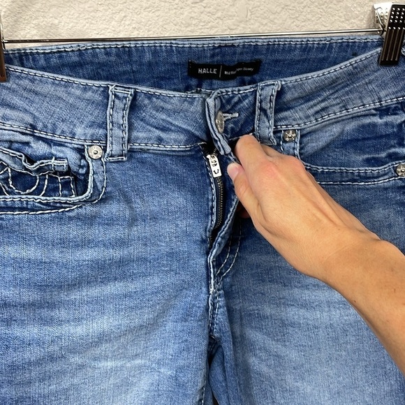 True Religion Halle Mid Rise Super Skinny Jeans Medium Wash Sz 29 - Picture 2 of 13